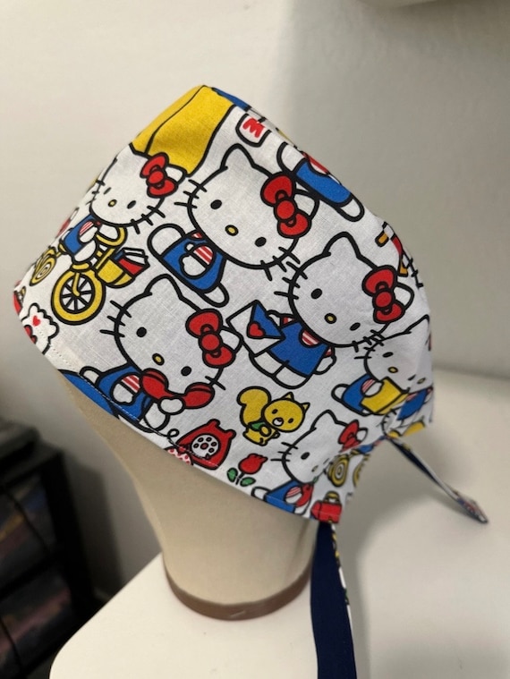 Men/Women Surgical Scrub Cap Kitten Cap
