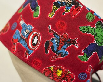 Men/Women Surgical Scrub Cap Lined Comics figures