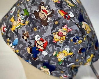 Men/Women Surgical Scrub Cap. Lined Party Characters