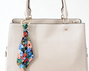 Rifle Paper Co Fabric Bag Charm Keychain Accessory Purse Decoration Handbag Tassel Tote Scarf