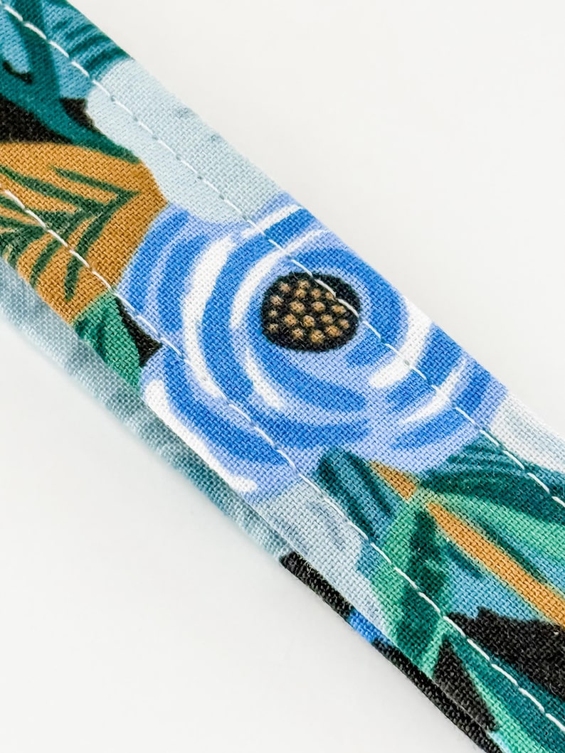 Rifle Paper Co. Floral Fabric Keychain• Key Wristlet• Key Fob with Tassel image 7