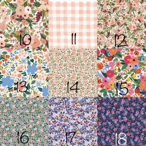 Rifle Paper Co. Floral Fabric Keychain• Key Wristlet• Key Fob with Tassel image 11