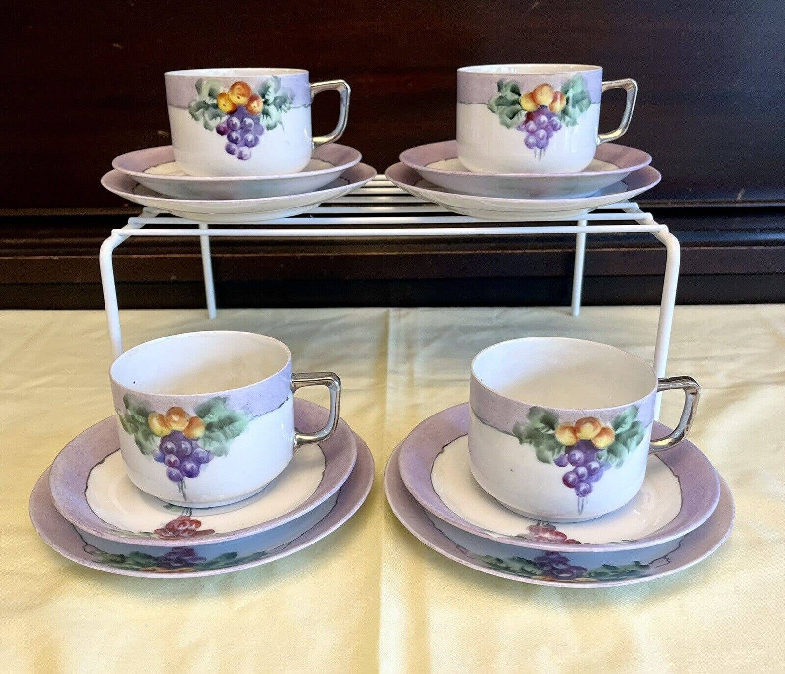 European Style Cup and saucer set,Afternoon Tea Cup set,Classical Latte Cups（4）