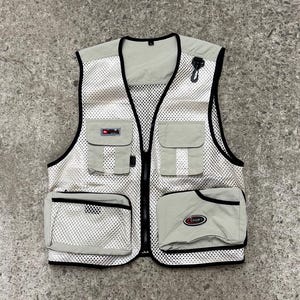 Vintage Mesh Utility Vest | Fishing Vest | Multi Pocket Outdoor Travel Vest | Unisex Sport Cargo Vest | Y2K Streetwear