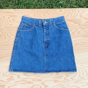 Express Midi Denim Skirt | Above the Knee Jean Skirt