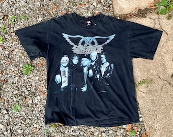 Vintage 90s Aerosmith World Tour T-shirt - 1999 Band Tee - Etsy