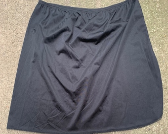 Black Lace Trim Slip Skirt / Short Slip Skirt