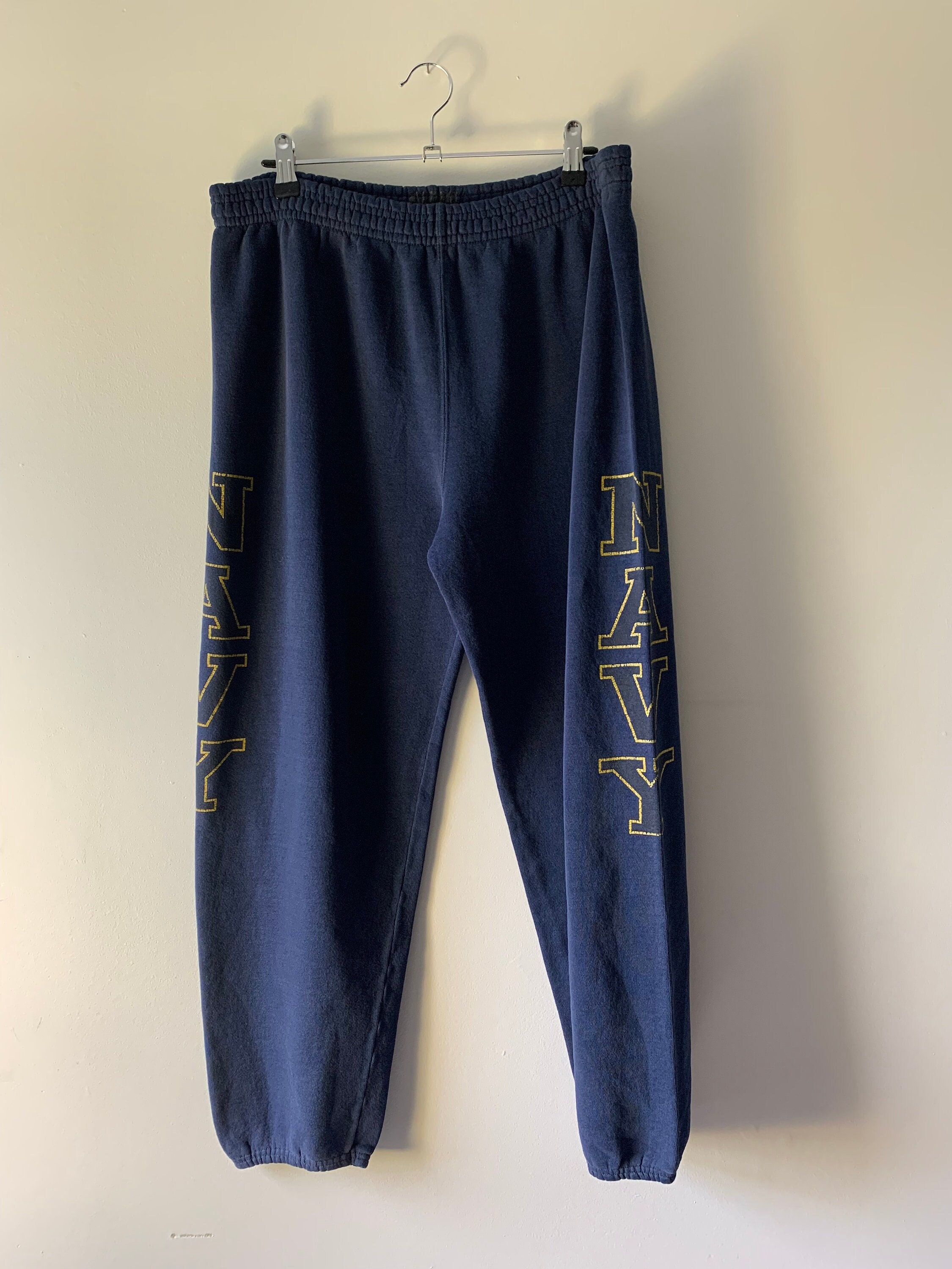 Navy Sweatpants Etsy