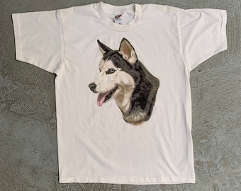 Dog Face T Shirt / Husky T Shirt / Dog Graphic / Husky Graphic /