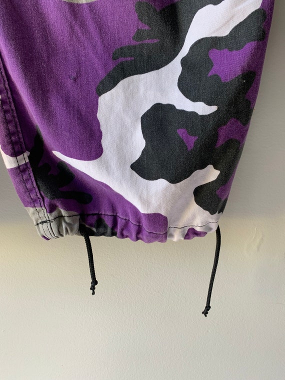 Y2K Army Print Pants / Purple Army Print / Vintage Ar… Gem