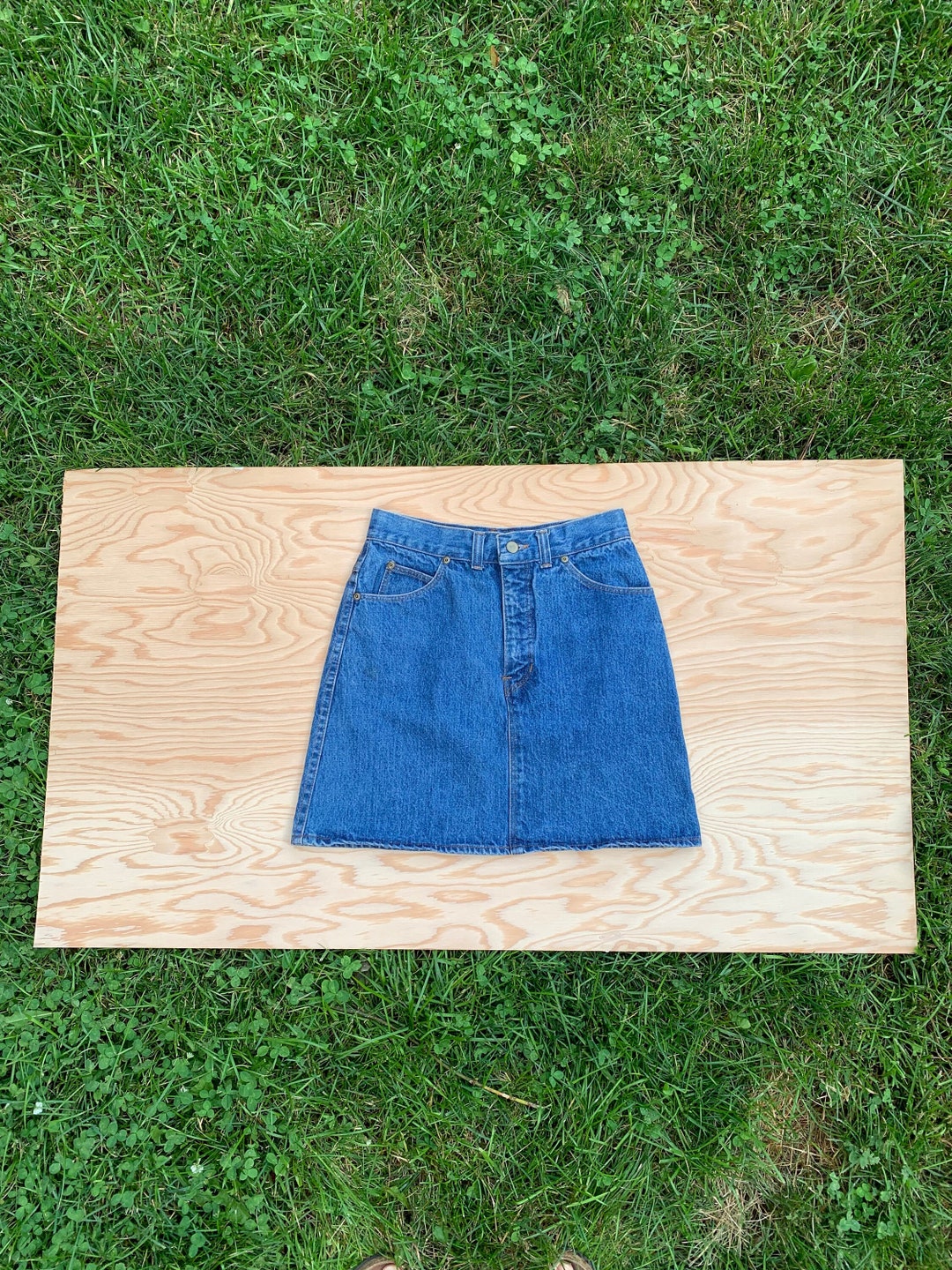 Elevated Denim Midi Skirt