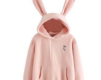 kawaii pink hoodie