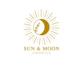 Sun And Moon Logo Etsy