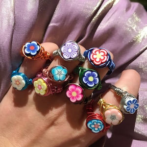 Funky Flower Rings