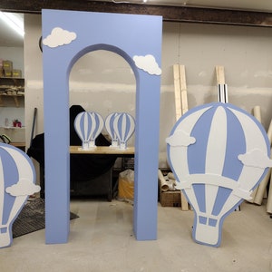 Hot air balloons/ hot air balloon/ baby shower/ 4 and 5ft hot air balloons