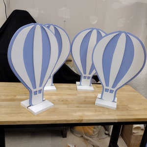 Hot air balloon centerpieces/ hot air balloon/ baby shower