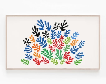 Samsung Frame TV Art Matisse, Botanical Cut-Out, Modern Art for Samsung Frame TV, Colourful Abstract Art, Matisse Artwork, Digital Download