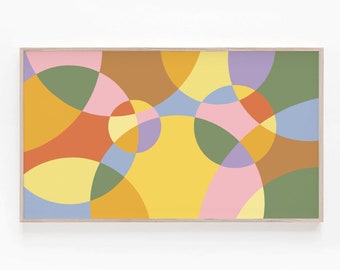 Samsung Frame TV Art, Colorful Abstract Frame TV Art, Modern 4k Art, Contemporary Art, Samsung Frame TV Art Geometric, Digital Download,