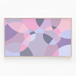 Samsung Frame TV Art, Pink Lilac Modern Abstract Art, Contemporary Art for Samsung Frame TV, Digital Download, Geometric Artwork