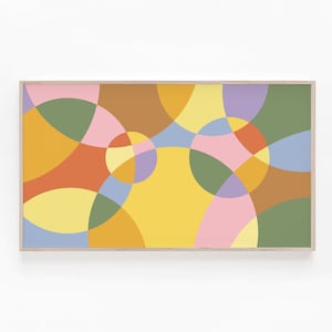 Samsung Frame TV Art, Colorful Abstract Frame TV Art, Modern 4k Art, Contemporary Art, Samsung Frame TV Art Geometric, Digital Download,