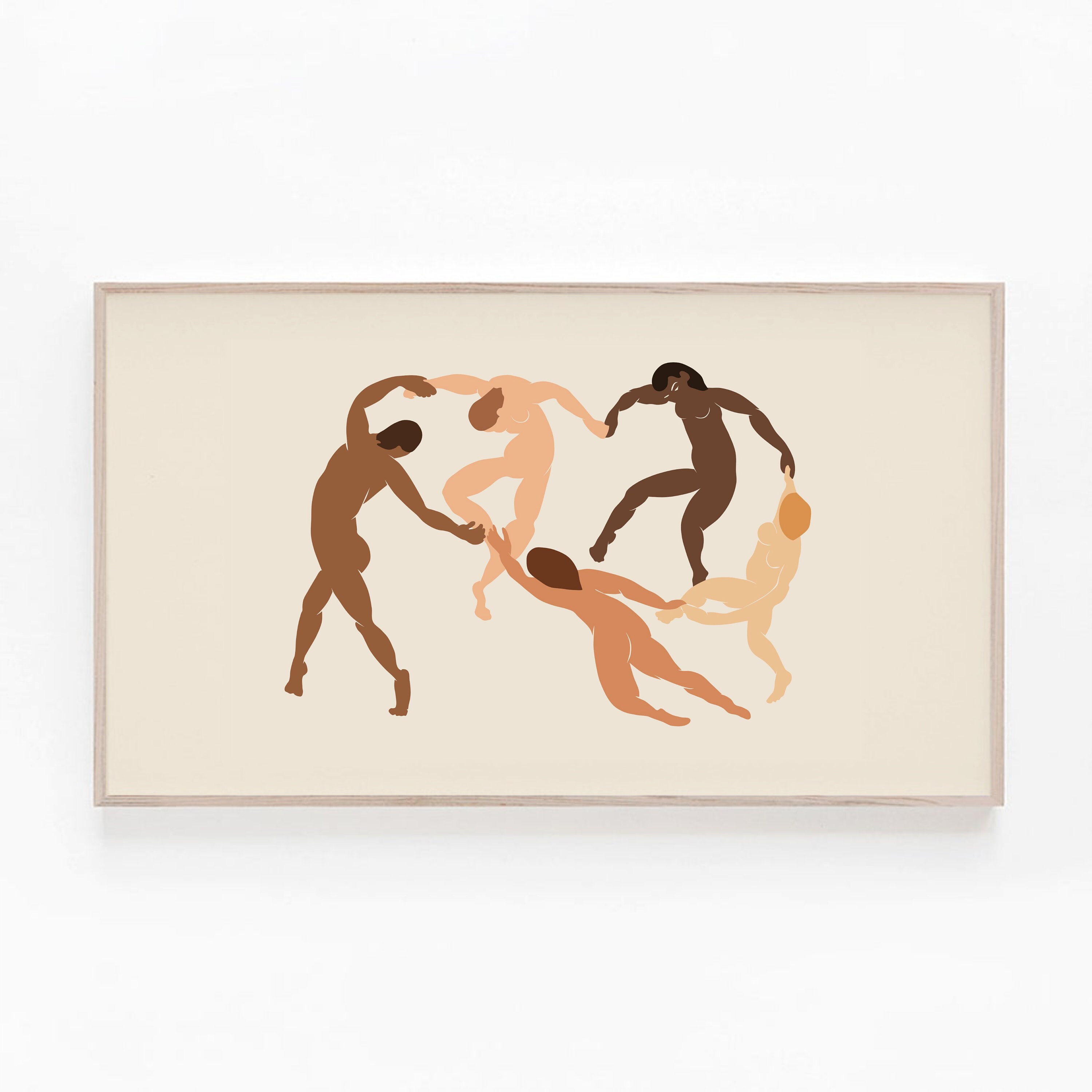 Samsung Frame TV Art Matisse Dancers, Abstract Figures, Neutral Tone Art for The Samsung Frame TV, Minimalist Artwork, Digital Download