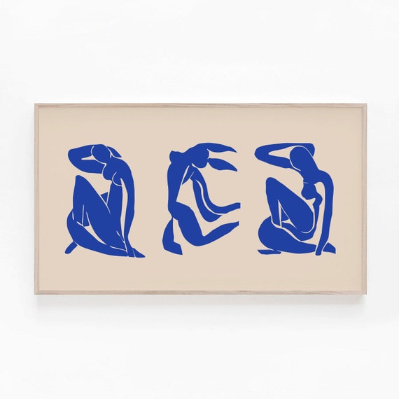 besværlige facet gave Samsung Frame TV Art Blue Matisse Figures Abstract Woman Art - Etsy