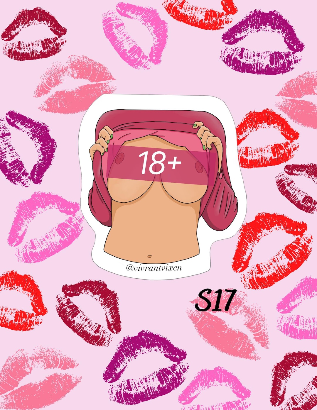 This flashing tits sticker is pure provocation