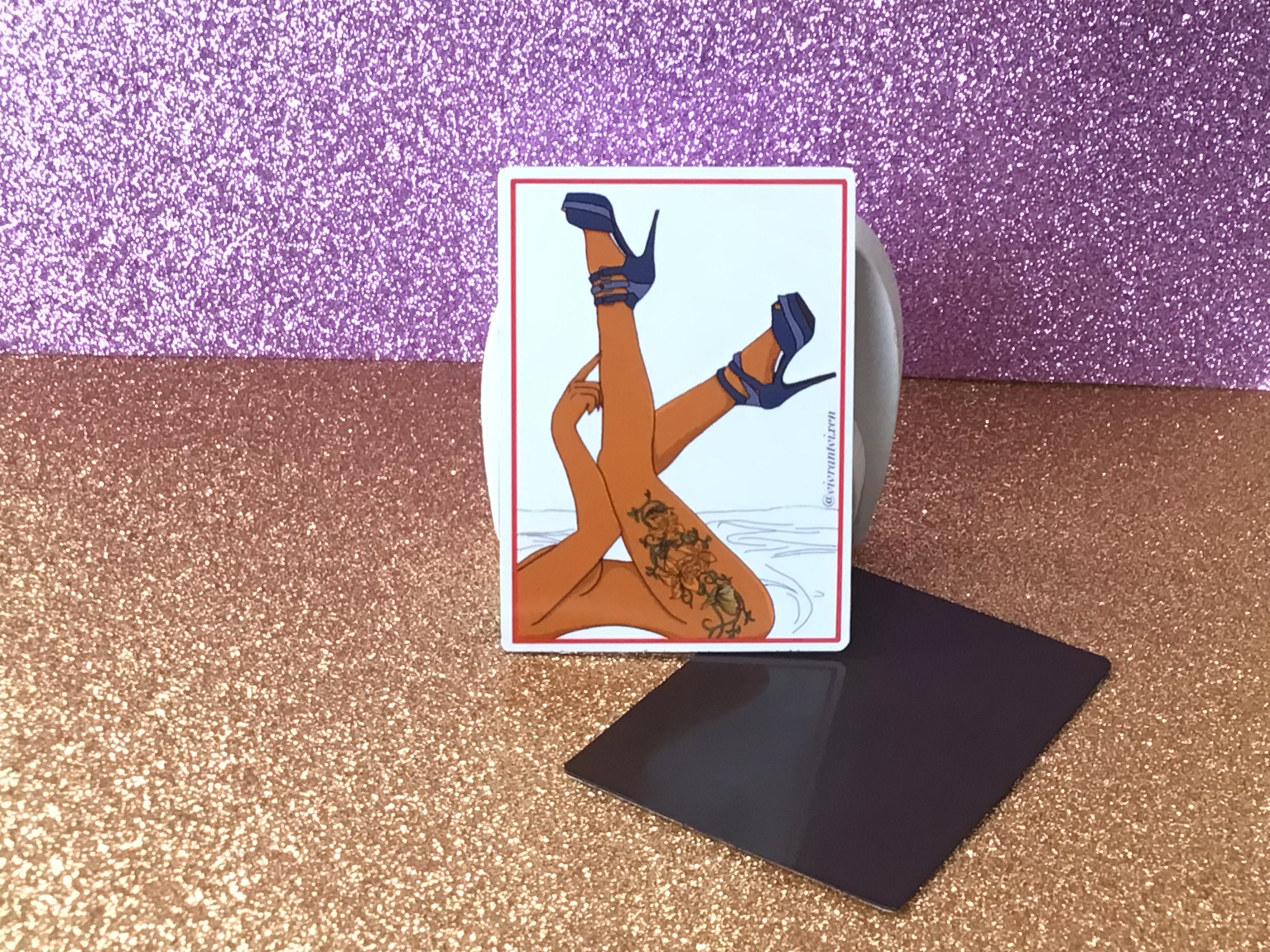 Sexy Legs erotic fridge magnet,  Aesthetic car magnet, sexy decal, Sex Positive art, housewarming gift