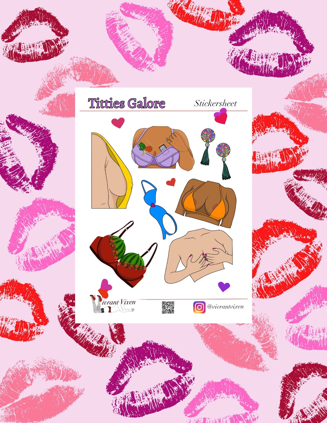 Titties Galore Erotic Vinyl Sticker Sheets, Boobs Aesthetic Stickers, Sexy  Kiss Cut Stickers, Sex Positive Art, Waterproof Stickers - Etsy UK