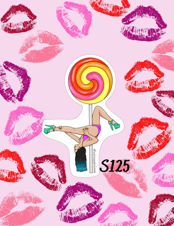 Stripper Erotic Vinyl Sticker Candy Aesthetic Stickers Die Cut  
