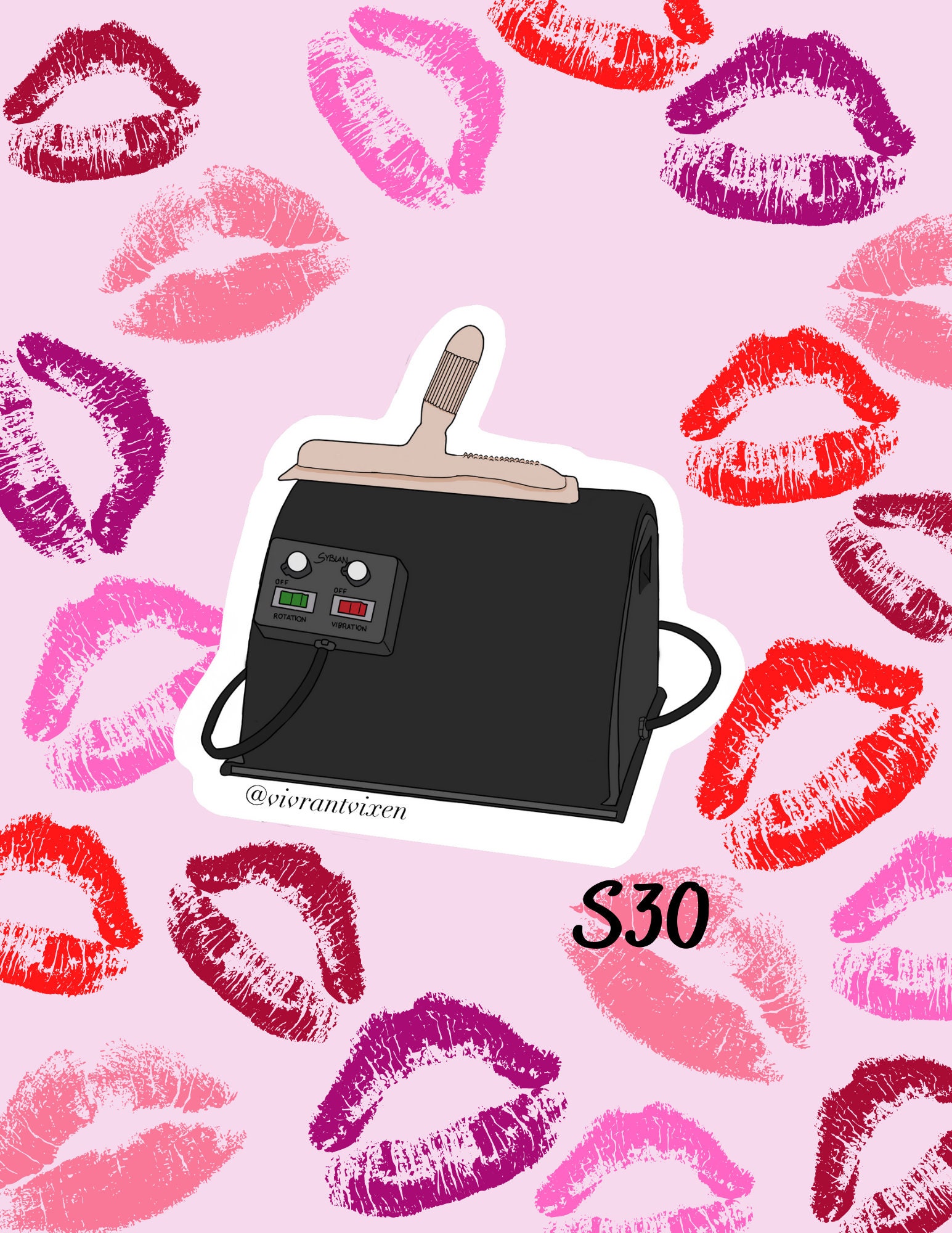 Sybian Erotic Vinyl Sticker Aesthetic Stickers Sexy Die - Etsy Sweden