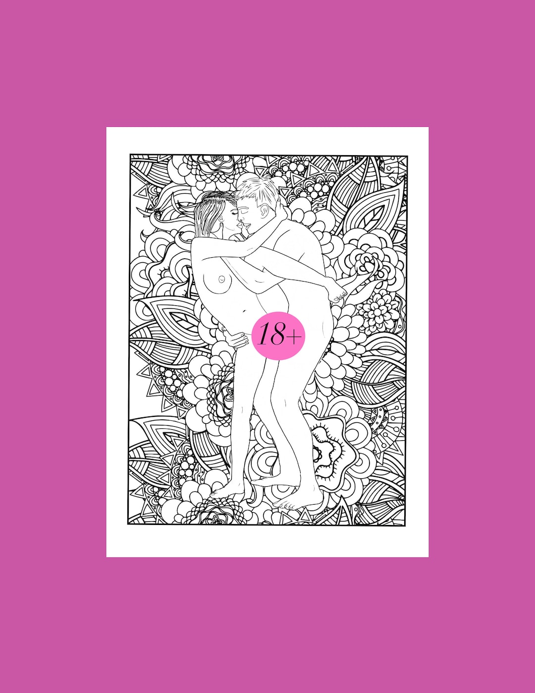 Dibujo para colorear digital de sexo, impresión de arte erótico, arte de  línea de patrón, descarga digital romántica, decoración de dormitorio  sexual positivo, colorear para adultos - Etsy España