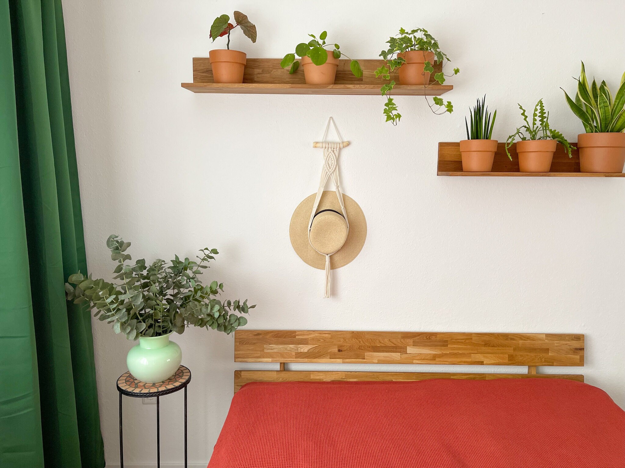 Makramee-Hutaufhänger Set – 3-teilig, Boho-Stil, Für Wandmontage, Hüte & Caps Organisieren