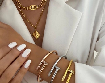 Cartier nail bracelet | Etsy
