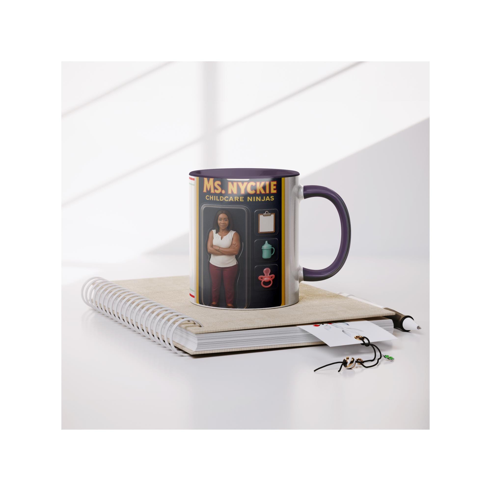 Personalized Action Figure Coffee Mug  Custom 11 oz White Mug | Unique  Gift for Childcare Pros, Parents, & Superheroes