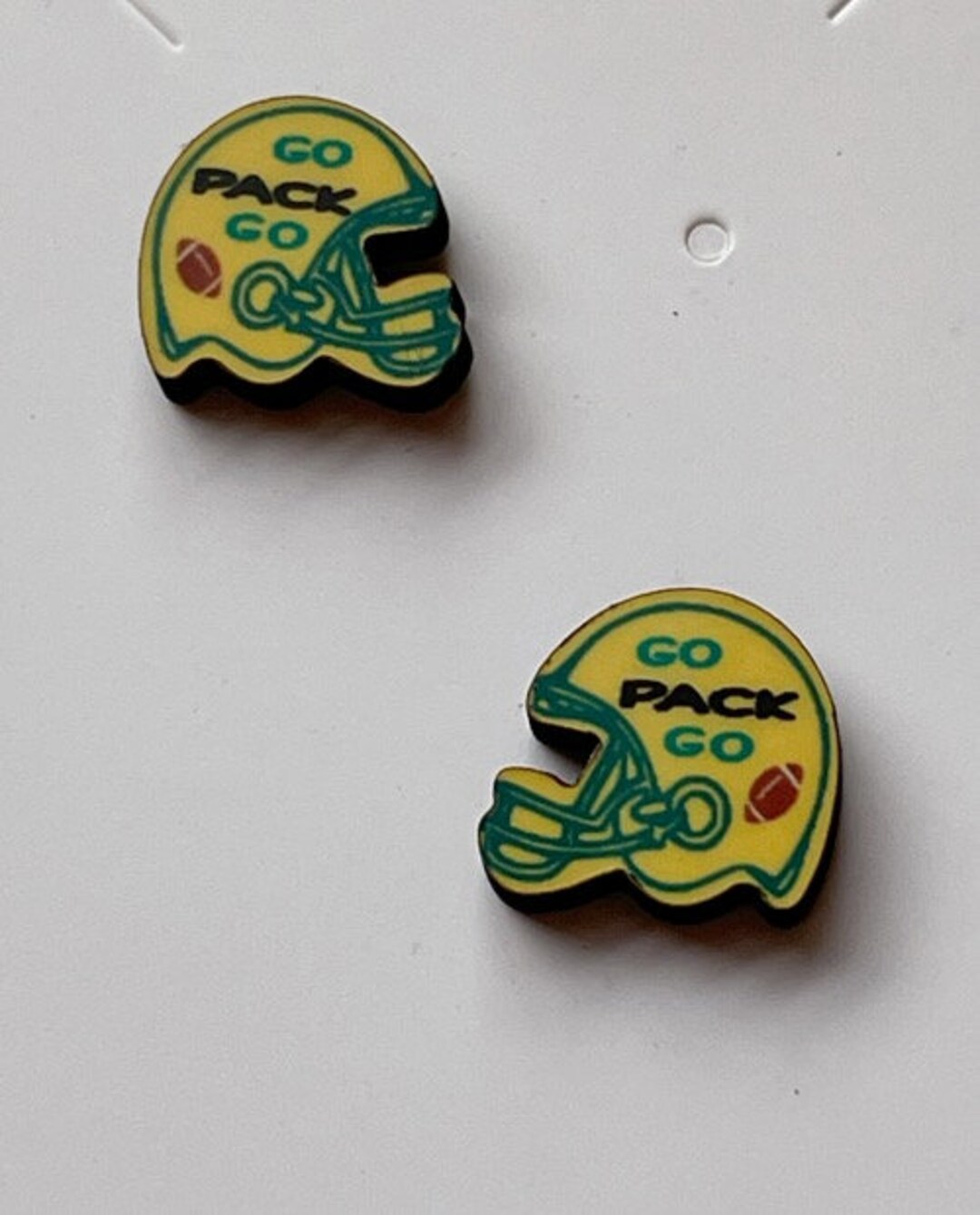 Go Pack Go, Packer Earring, Football Earrings, Football, Wisconsin