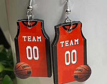 FREE PERSONALIZED Single or Double Sided - Unique Laser Cut Custom Basketball Jersey Player Sport team