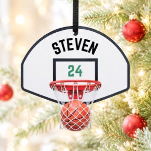 Basketball Ornament, personalized Basketball ornament, Basketball Keepsake, Custom Ornament, Ornament, Christmas, Christmas Ornament