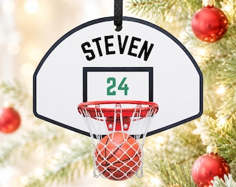 Basketball Ornament, personalized Basketball ornament, Basketball Keepsake, Custom Ornament, Ornament, Christmas, Christmas Ornament