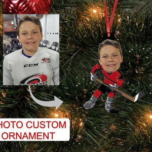 Single or Dbl Sided - Personalized Ornament , Hockey Ornament, Hockey, Keepsake Ornament, Christmas Ornament, Holiday, Keepsake