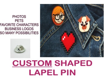 PERSONALIZACIÓN GRATUITA Pin de solapa personalizado o broche magnético