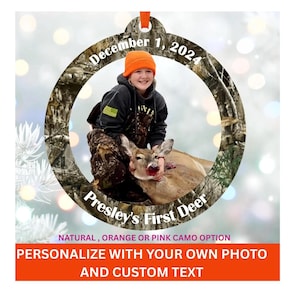Hunting Ornament, personalized hunting ornament, hunting ornaments, sportsman, personalized hunting ornament, deer hunting ornament