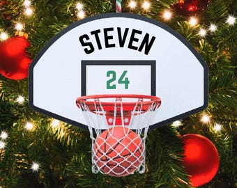 Basketball Ornament , Basketball, Basketball Keepsake, Basketball Gift, Holiday, Custom Ornament, Ornament, Christmas, Christmas Ornament