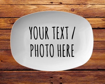 Custom Platter, Custom Serving Plate, Personalized Platter, Serving Platter Gift, Custom Tray, Custom Serving Tray