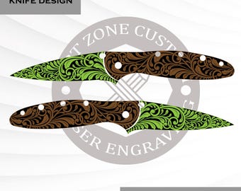 Kershaw Leek Knife Design ,SvgFile , Custom Art , Lasercutting File , Ezcad Ready For Laser Engraving.