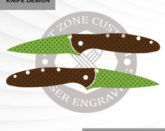 Kershaw Leek Knife Design ,SvgFile , Custom Art , Lasercutting File , Ezcad Ready For Laser Engraving.