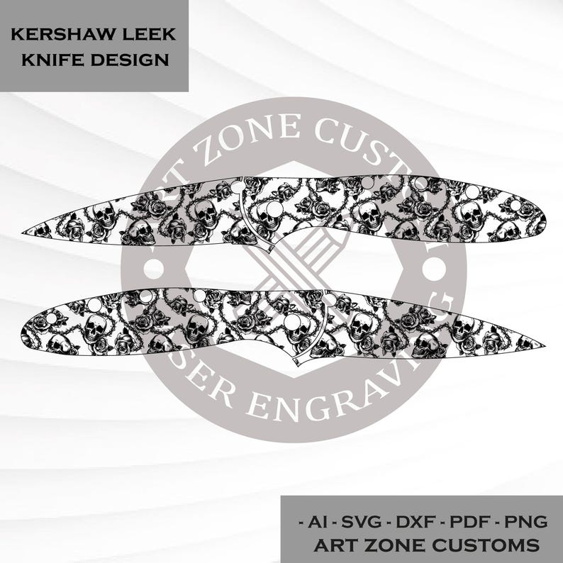 Kershaw Leek Knife Design ,SvgFile , Custom Art , Lasercutting File , Ezcad Ready For Laser Engraving. image 2