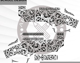 Henry H011C rolontwerp, rolwerk, SVG-bestand, lasertag, lasermarkeerbestand, lasersnijden, klaar voor Ezcad, voor lasergravure.