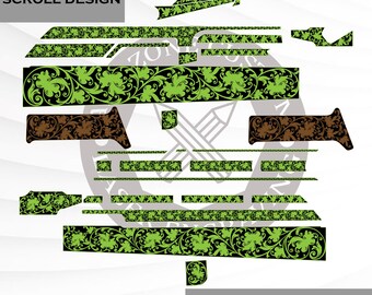 AK 47-rolontwerp, SVG-bestand, aangepaste kunst, lasercutting-bestand, Ezcad klaar voor lasergravure.