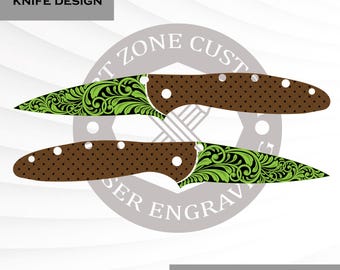 Kershaw Leek Knife Design ,SvgFile , Custom Art , Lasercutting File , Ezcad Ready For Laser Engraving.
